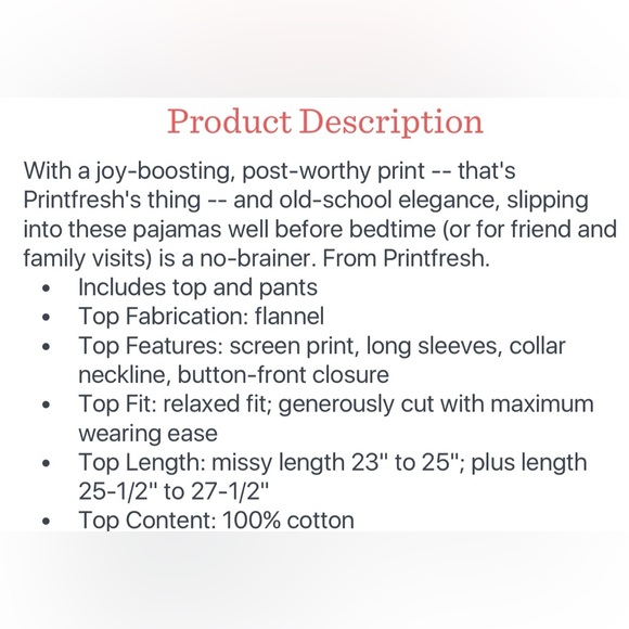 Printfresh Flannel Pink Coffee Break PJs - Sz L 🍩☕️💗 - Picture 4 of 5